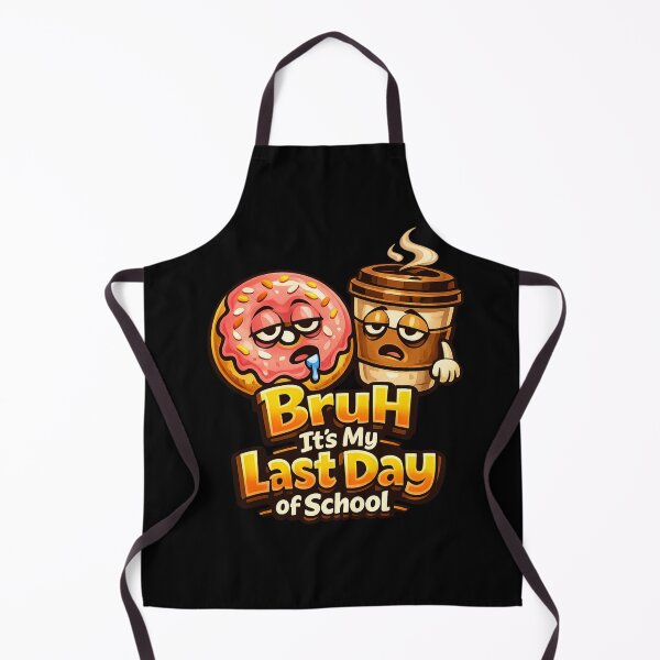 Item preview, Bruh It’s My Last Day of School Coffee and Donut Funny Graduation Tired Student Meme Gift designed and sold by Im-Ara.