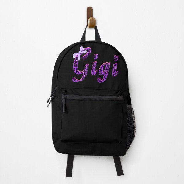 Item preview, Gigi Purple Leopard Print with bow Retro Cheetah Pattern Name Art for girls women mother grandmother  designed and sold by Artonmytee.