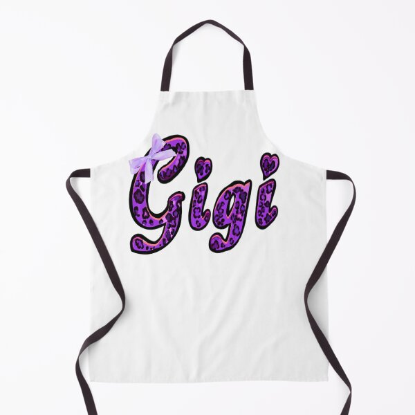 Item preview, Gigi Purple Leopard Print with bow Retro Cheetah Pattern Name Art for girls women mother grandmother  designed and sold by Artonmytee.