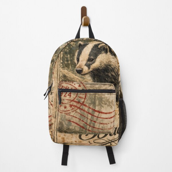 Item preview, Vintage Wilderness Majesty: Badger Stroll Through Forest Nostalgia designed and sold by ForeverPrintsOK.
