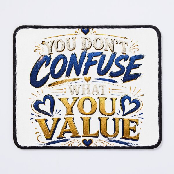 Item preview, You Don’t Confuse What You Value Relationship Quote Shirt designed and sold by JagrDesigns.