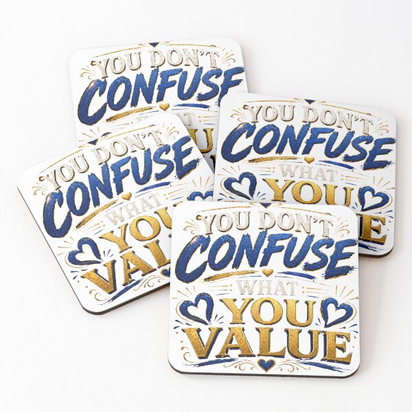 Item preview, You Don’t Confuse What You Value Relationship Quote Shirt designed and sold by JagrDesigns.