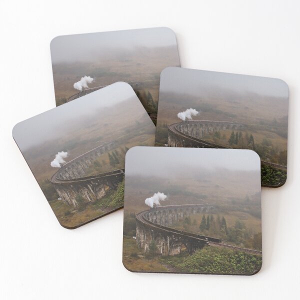 Item preview, Crossing the Valley; Steam Train on Glenfinnan Viaduct, Scottish Highlands designed and sold by Cissa King Photography.