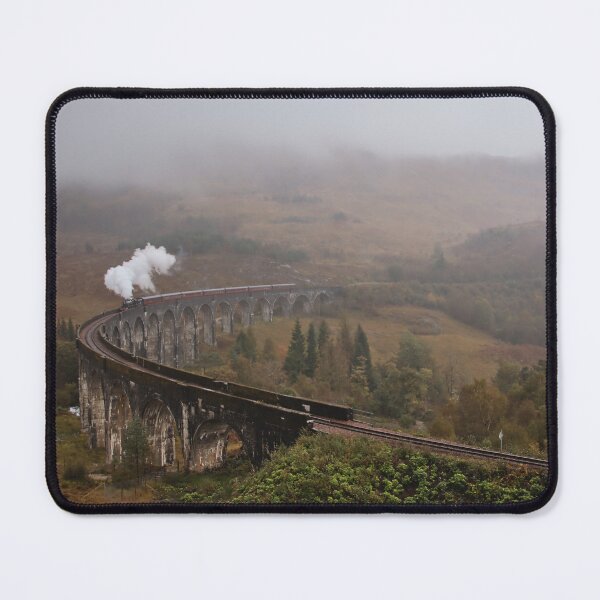 Item preview, Crossing the Valley; Steam Train on Glenfinnan Viaduct, Scottish Highlands designed and sold by Cissa King Photography.