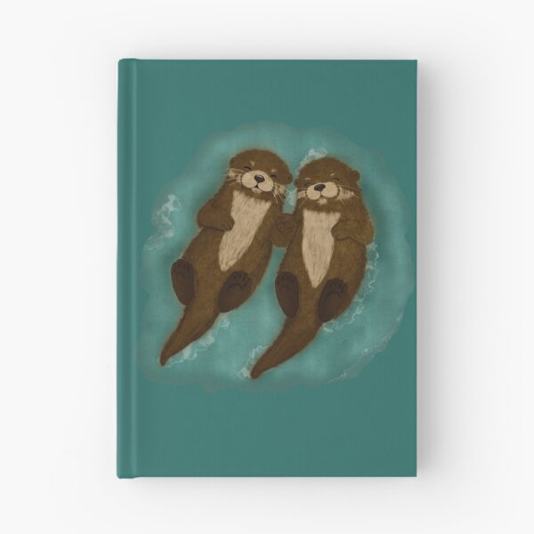 Item preview, Cute Otters Holding Hands designed and sold by ellealsopaints.