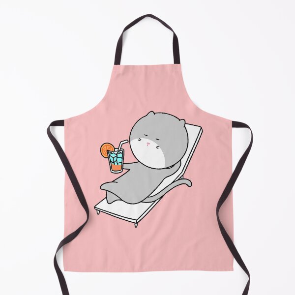 Item preview, Chill Grey Cat Summer Vacation designed and sold by ubborn.