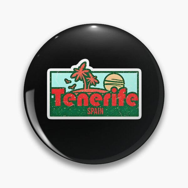 Item preview, Tenerife Spain Vintage Retro Design – Sunset, Waves & Teide designed and sold by FerminVigo.