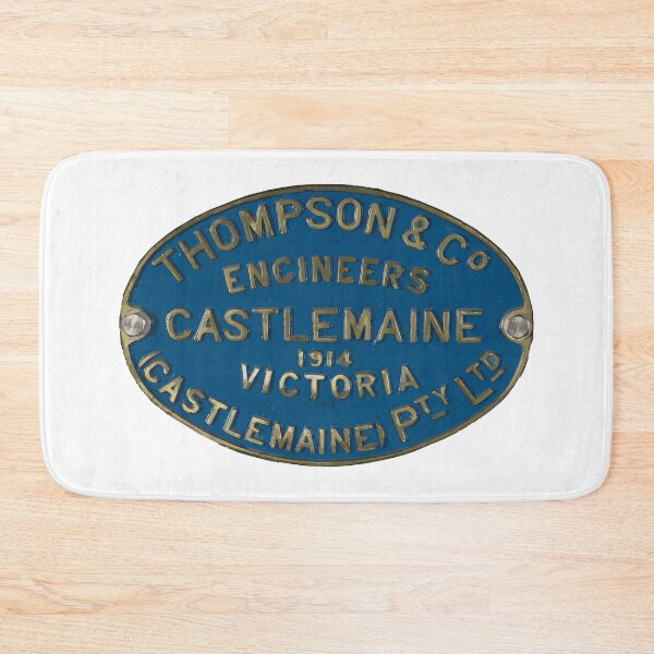 Item preview, Thompson & Co. Castlemaine, Victoria locomotive builders plate 1914 designed and sold by Ex-Supermodel.