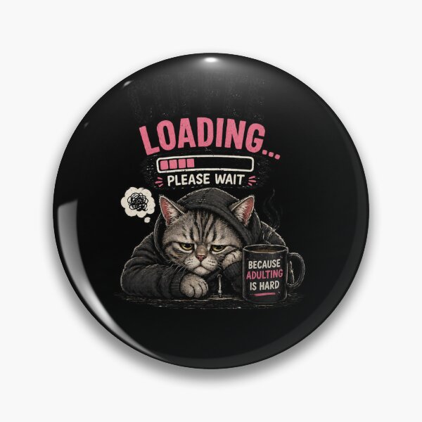 Item preview, Loading… Please Wait Cat – Funny Tired Cat Meme Design designed and sold by Cat loco.