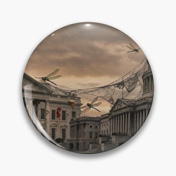 Item preview, White House Congress Dragonfly Sanctuary Apocalypse designed and sold by Uniqueartai.