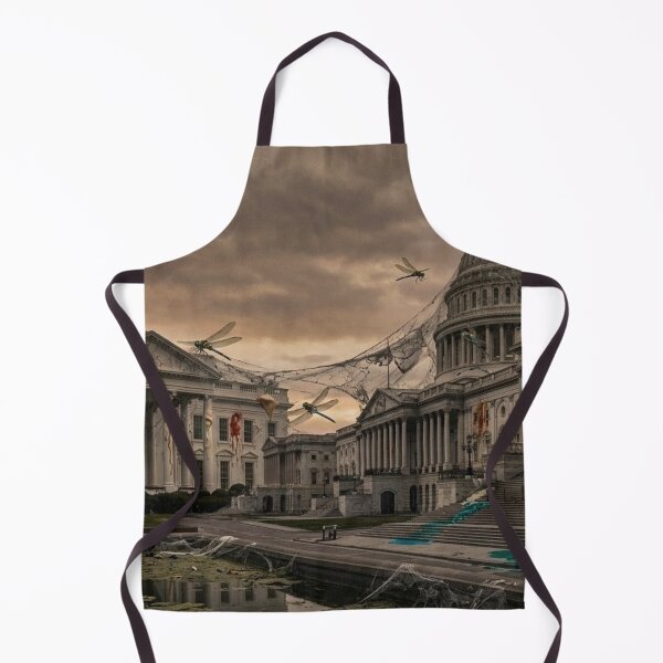 Item preview, White House Congress Dragonfly Sanctuary Apocalypse designed and sold by Uniqueartai.