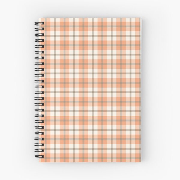 Item preview, Orange, brown & off-white plaid pattern designed and sold by Mint + Midnight.