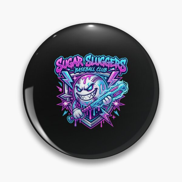 Item preview, Vibrant Baseball Mascot with Glowing Bat Design designed and sold by rosamaria2020.
