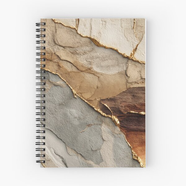 Item preview, Abstract Kintsugi design in beige grey with gold lines designed and sold by CosmicGlyph.