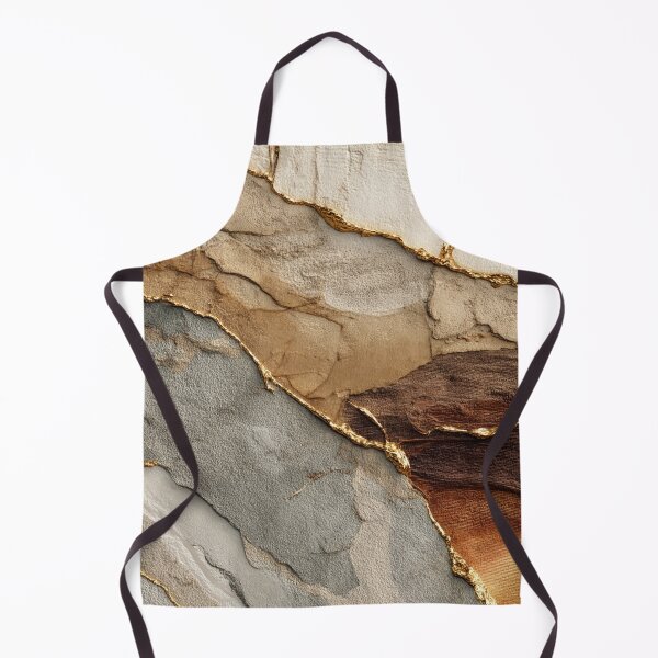Item preview, Abstract Kintsugi design in beige grey with gold lines designed and sold by CosmicGlyph.