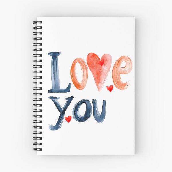 Item preview, Hand-Painted Watercolor Love You Romantic Typography designed and sold by DesignArtist.ia.