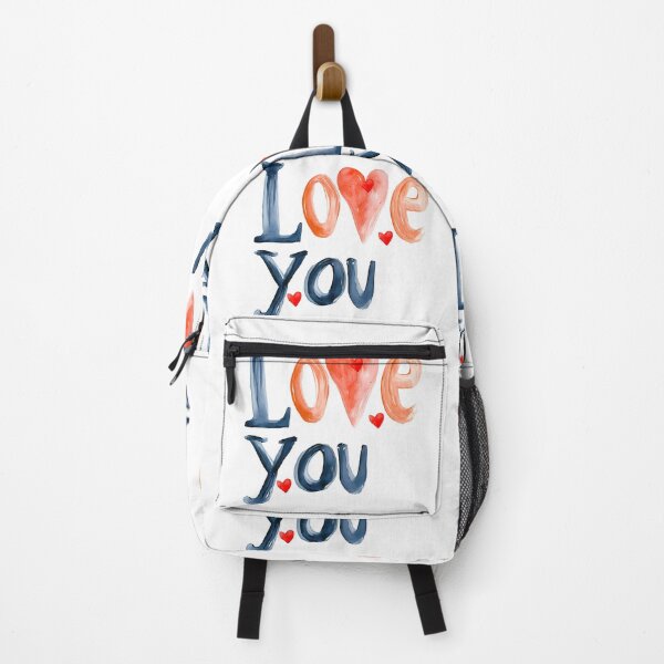 Item preview, Hand-Painted Watercolor Love You Romantic Typography designed and sold by DesignArtist.ia.