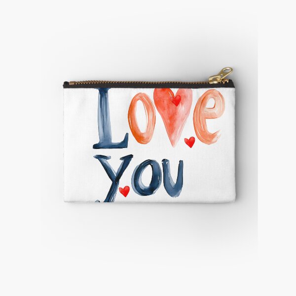 Item preview, Hand-Painted Watercolor Love You Romantic Typography designed and sold by DesignArtist.ia.
