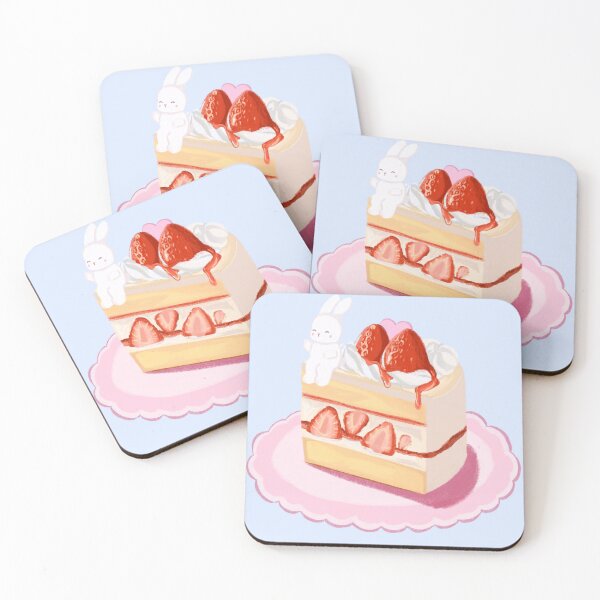 Item preview, Strawberry Cake Bunny designed and sold by mellowstudioart.