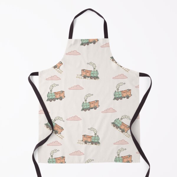 Item preview, Whimsical Vintage Steam Engine Seamless Pattern designed and sold by Potattoo.