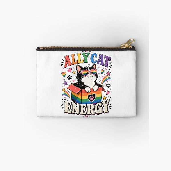 Item preview, Ally Cat Energy Pride Month Cat Lover LGBTQ Support  designed and sold by JerdbordinShop.