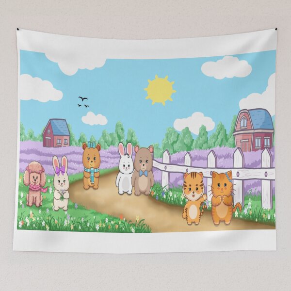 Item preview, Cuties in a Lavender Farm designed and sold by Hello-Cuties.