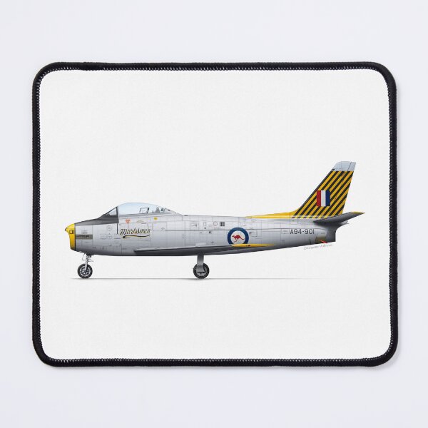 Item preview, CAC Sabre A94-901 2OCU designed and sold by Grubby Fingers Aircraft Illustration.