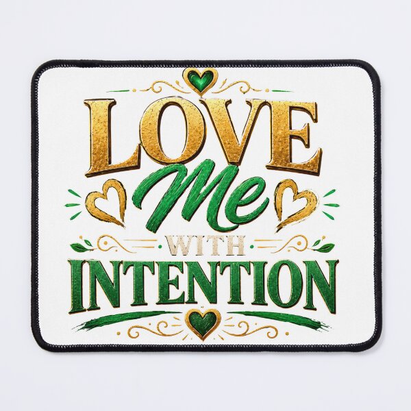 Item preview, Love Me With Intention Relationship Quote Shirt designed and sold by JagrDesigns.