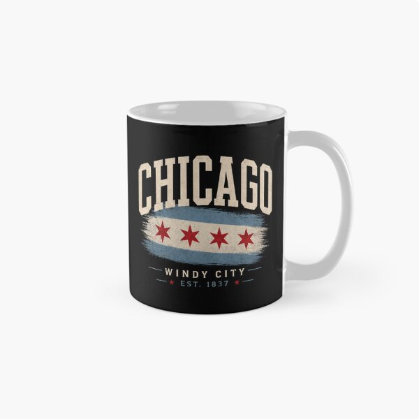 Item preview, Chicago Windy City Vintage Flag Shirt | Retro Chicago Skyline Travel Graphic Tee designed and sold by LoppiPrintShop.