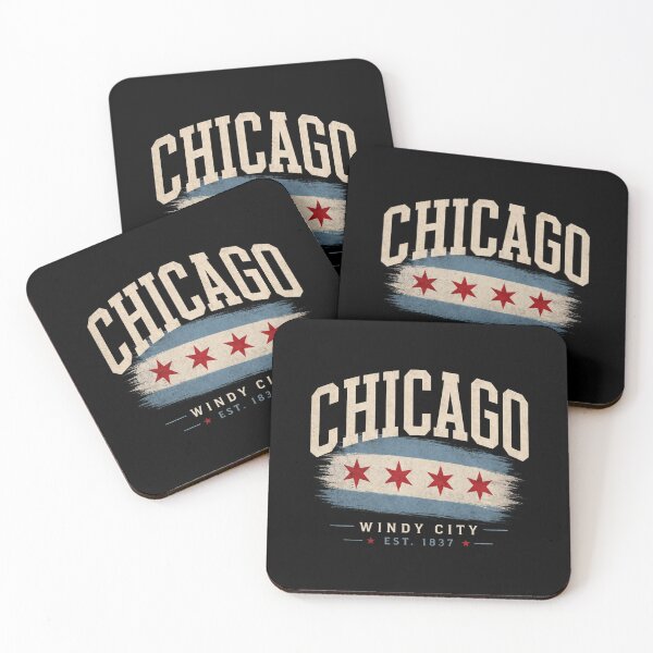 Item preview, Chicago Windy City Vintage Flag Shirt | Retro Chicago Skyline Travel Graphic Tee designed and sold by LoppiPrintShop.