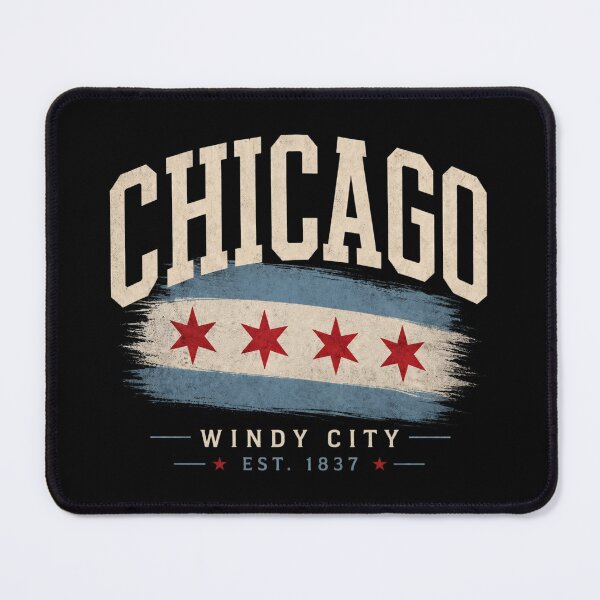 Item preview, Chicago Windy City Vintage Flag Shirt | Retro Chicago Skyline Travel Graphic Tee designed and sold by LoppiPrintShop.