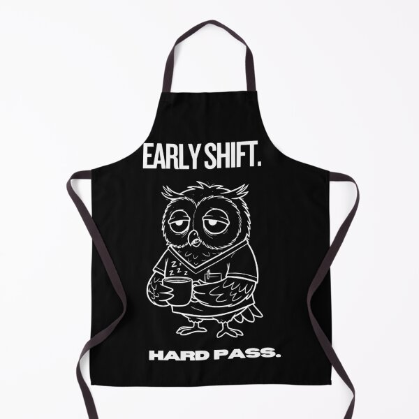 Item preview, Funny Early Shift Owl – Hard Pass Work Humor designed and sold by Realmoood.