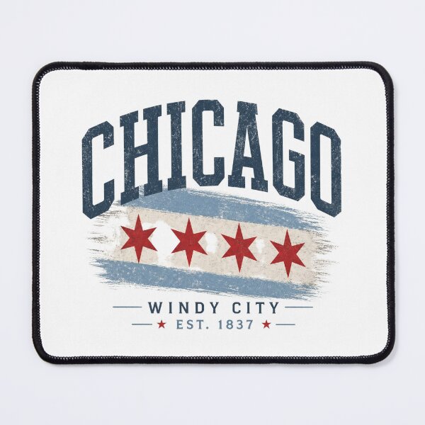 Item preview, Chicago Windy City Retro Graphic Shirt | Vintage Chicago Flag Travel Design designed and sold by LoppiPrintShop.