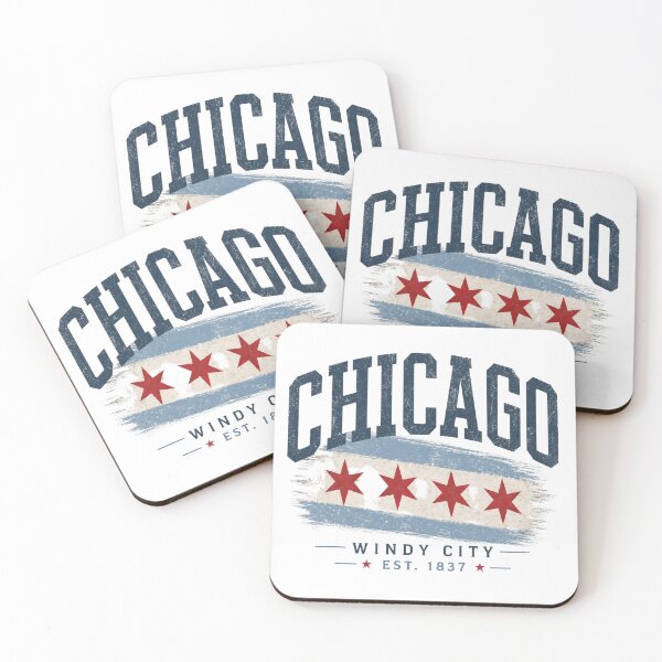 Item preview, Chicago Windy City Retro Graphic Shirt | Vintage Chicago Flag Travel Design designed and sold by LoppiPrintShop.