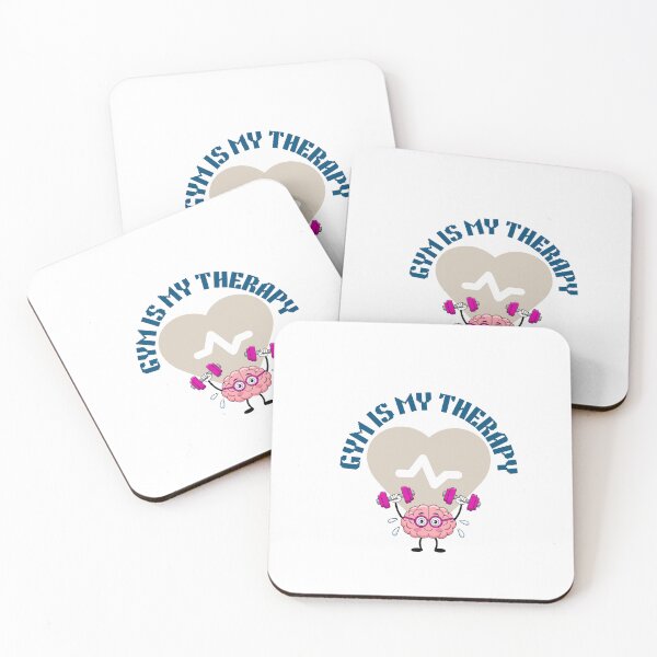 Item preview, Gym Is My Therapy Funny Brain Workout Design -Fitness Motivation Humor designed and sold by Palette-Vibes.