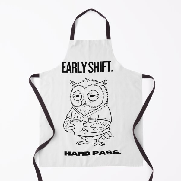 Item preview, Funny Early Shift Owl – Hard Pass Work Humor designed and sold by Realmoood.