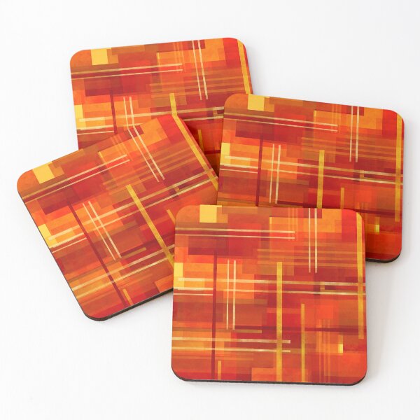 Item preview, Geometric Red and Gold Abstract  designed and sold by Andrew  Hitchen.