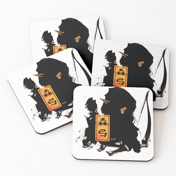 Item preview, Forest Elf Archer – Sumi-e Fantasy Silhouette designed and sold by AnmForge.