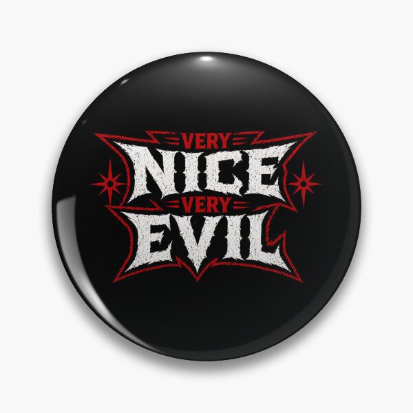 Item preview, Very Nice Very Evil Metal Typography designed and sold by SoftBananaD.