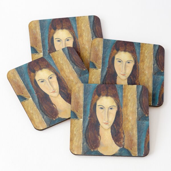 Item preview, Portrait of Jeanne Hébuterne by Amedeo Modigliani: Modernist Fine Art Print designed and sold by artofuniverse.