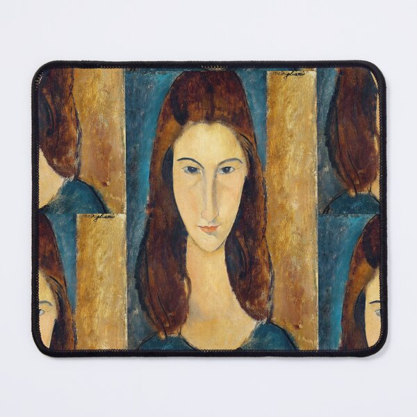 Item preview, Portrait of Jeanne Hébuterne by Amedeo Modigliani: Modernist Fine Art Print designed and sold by artofuniverse.