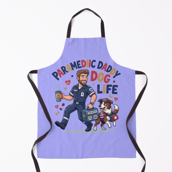 Item preview, Funny Paramedic Daddy Dog Lover Shirt EMS EMT Dog Dad Life Caffeine Chaos Gift for First Responder Fathers designed and sold by Im-Ara.