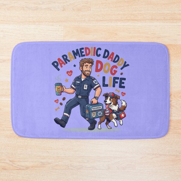 Item preview, Funny Paramedic Daddy Dog Lover Shirt EMS EMT Dog Dad Life Caffeine Chaos Gift for First Responder Fathers designed and sold by Im-Ara.