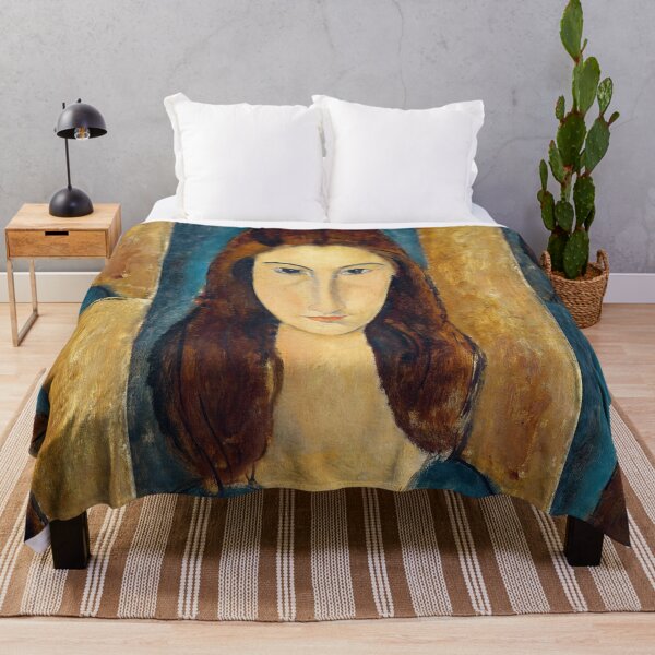 Item preview, Portrait of Jeanne Hébuterne by Amedeo Modigliani: Modernist Fine Art Print designed and sold by artofuniverse.