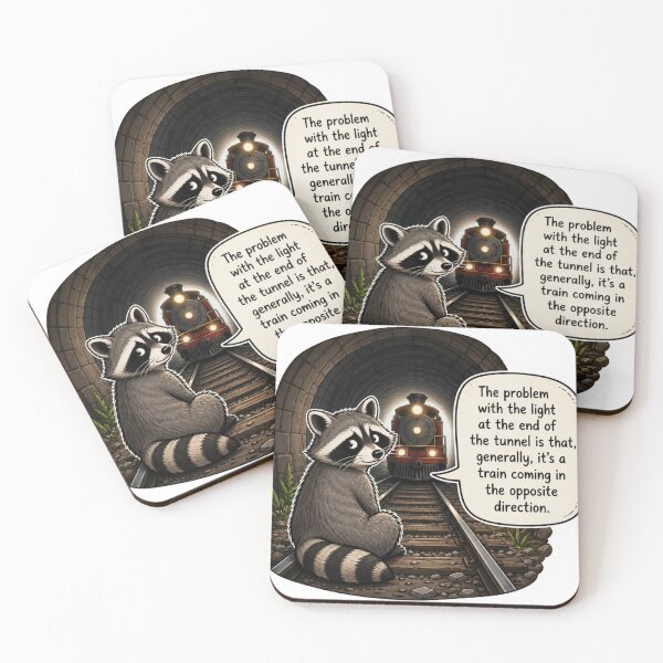 Item preview, raccoon with Train designed and sold by KoemeLAB.