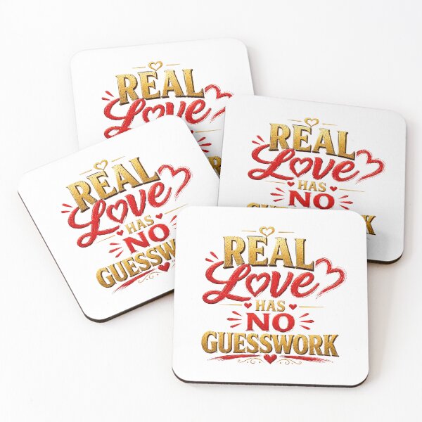 Item preview, Real Love Has No Guesswork Relationship Quote Shirt designed and sold by JagrDesigns.