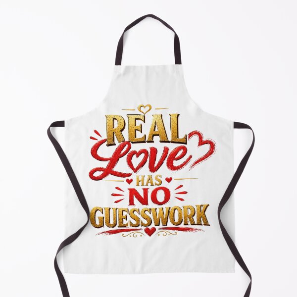 Item preview, Real Love Has No Guesswork Relationship Quote Shirt designed and sold by JagrDesigns.