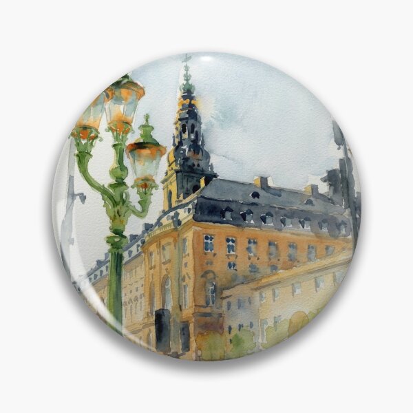 Item preview, Copenhagen Christiansborg Watercolor designed and sold by caracatita75.