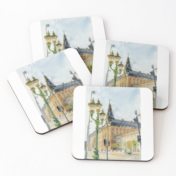 Item preview, Copenhagen Christiansborg Watercolor designed and sold by caracatita75.