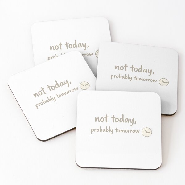 Item preview, Not Today Probably Tomorrow Shirt – Funny Procrastination Quote Tee, Relatable Introvert Humor designed and sold by jahiggin.